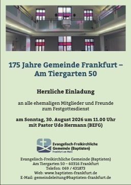 Anz EFG Frankfur a.M. Gemeindejubiläum 91x128mm