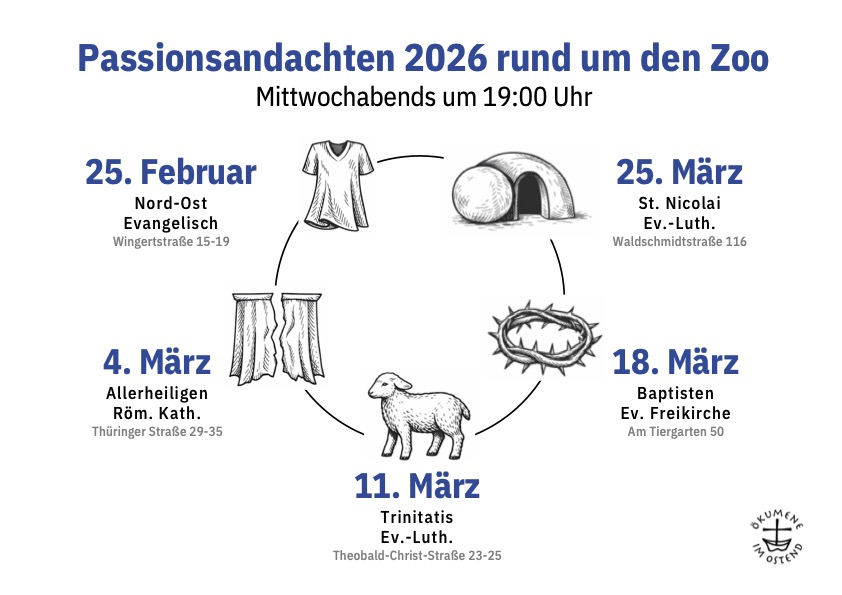 Passionsandachten 2026 Flyer